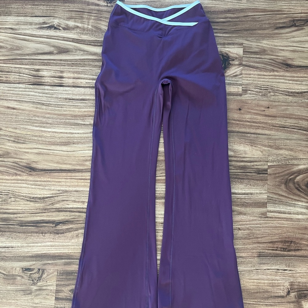 Purple Flared Pants